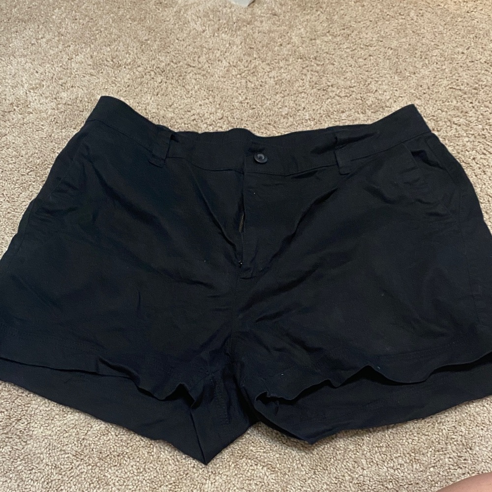 Old Navy Black High-Rise Chino Shorts